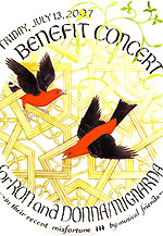 Benefit concert poster